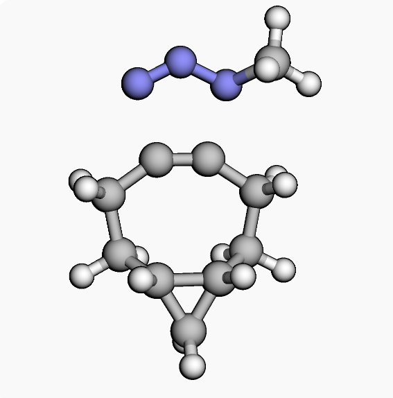 reaction coordinate (3+2) cycloaddition BCN+azide